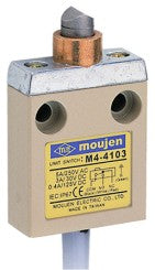 The M4-4103 is an M4 Series limit switch. The M4-4103 has a metal push button with tip.