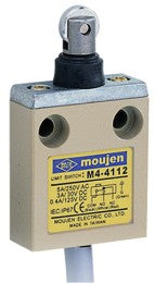 The M4-4112 is an M4 Series limit switch. The M4-4112 has a metal rolling pusher with rubber seal.