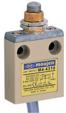 The M4-4310 is an M4 Series limit switch. The M4-4310 has a metal pusher. A panel is mounted on this.