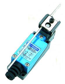 The ME-8107 is an ME-Series limit switch. The ME-8104 has side rotation and an adjustable metal rod.