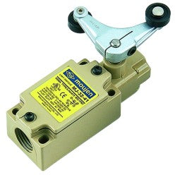 The MJ-3242 is an MJ Series limit switch, The MJ-3241 has a front & rear facing nylon roller, with a 90 degree movement.
