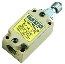 The MJ-7103 is an MJ-Series limit switch, The MJ-7103 has a metal pusher with ball bearing.