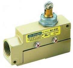 The MJ1-6102 is a limit switch from the MJ1 -Series. The MJ1-6102 has an IP rating of IP60, The MJ1-6102 has a roller plunger.