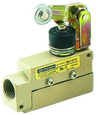 The MJ1-6114 is a limit switch from the MJ1 -Series, The MJ1-6114 has an IP rating of IP65, The MJ1-6114 has a sealed arm lever with a roller.
