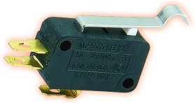 The MV-3001 is an MV-Series limit switch. The MV-3001 has metal lever with a hook.