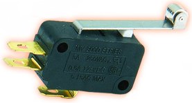 The MV-3005 is a limit switch from the MV Series. The MV-3005 has a long straight metal lever with a nickel-plated brass roller.
